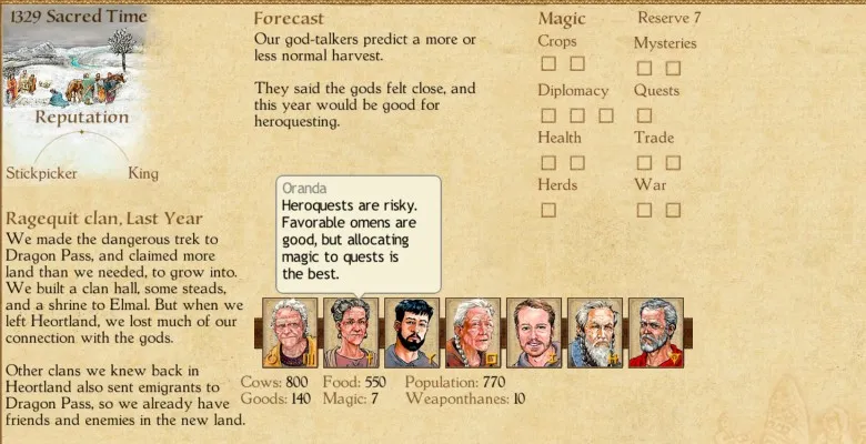 King of Dragon Pass - Clan Ring