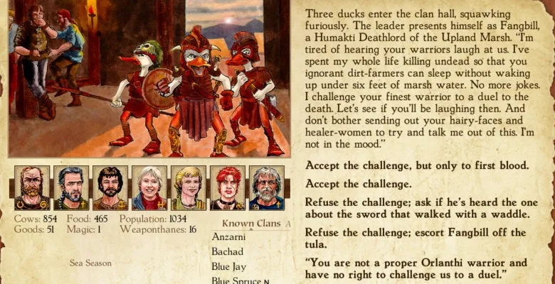 King of Dragon Pass - Ducks