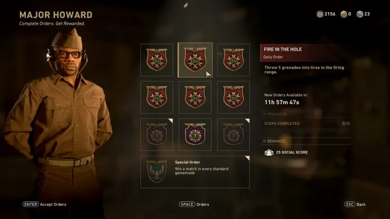 COD WW2 Daily Orders