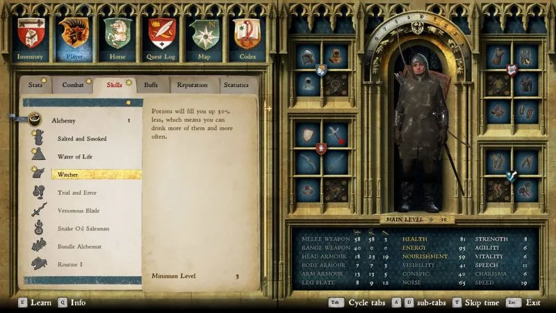 Kingdom Come Deliverance Skills