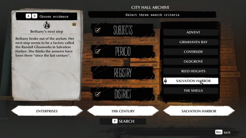 The Sinking City - Archives Research