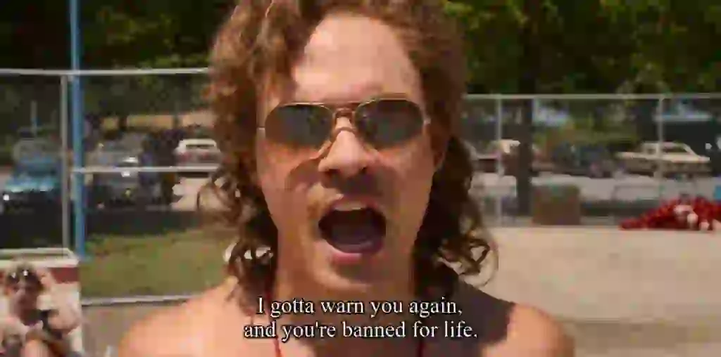 Stranger Things - Billy calling someone Lardass at the pool