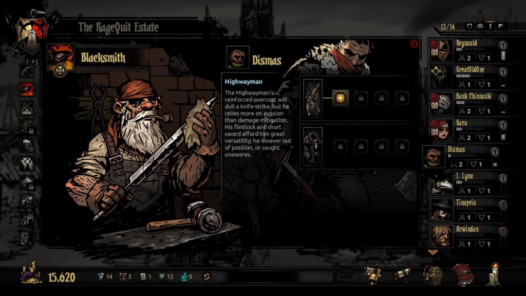 Darkest Dungeon Dismas Blacksmith