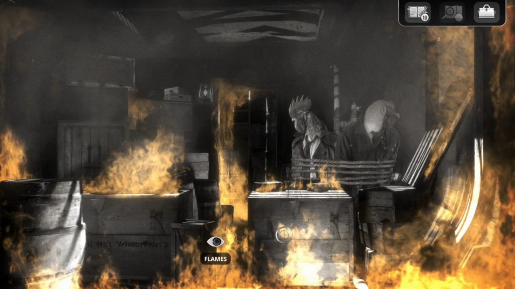 Chicken Police Flames