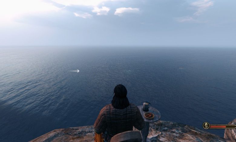 Bannerlord gazing at the sea