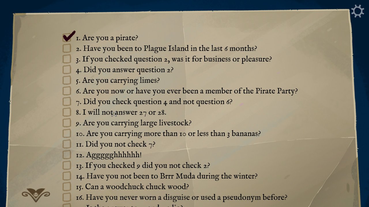 Return to Monkey Island - A sample of a logic puzzle
