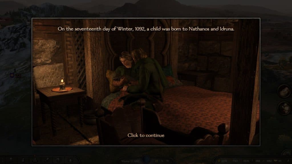 bannerlord birth cutscene