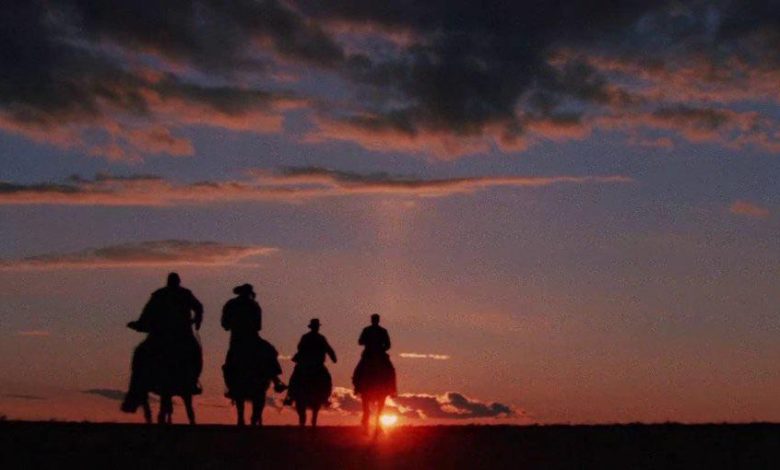 Riding into the sunset at the end of The Last Crusade