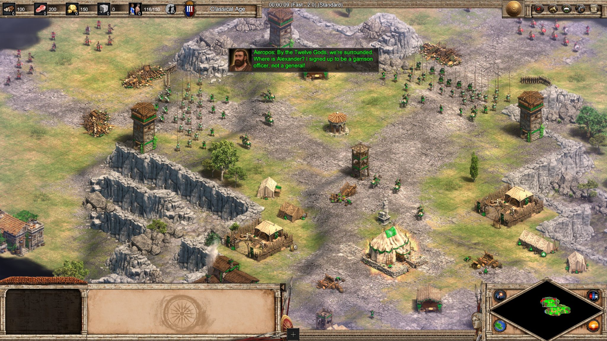 Age of Empires 2: Definitive Edition - Chronicles: Alexander the Great - The images shows one hill at the Battle of Thebes.