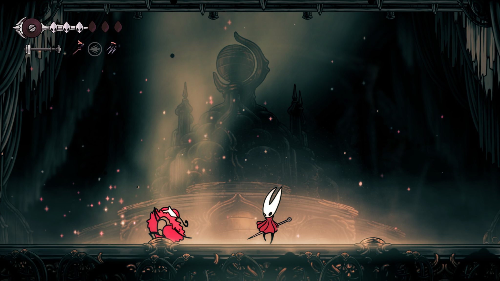 Hollow Knight: Silksong - The image shows the protagonist, Hornet, having defeated Trobbio the Butterfly.