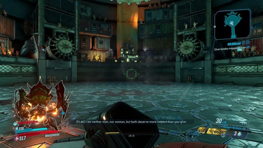 Borderlands 3 - Gender-Neutral Fl4k talking to Killavolt about respect