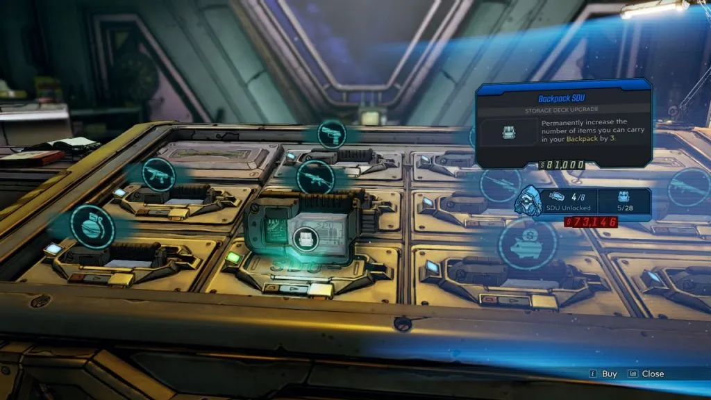 Borderlands 3 - Inventory Upgrades
