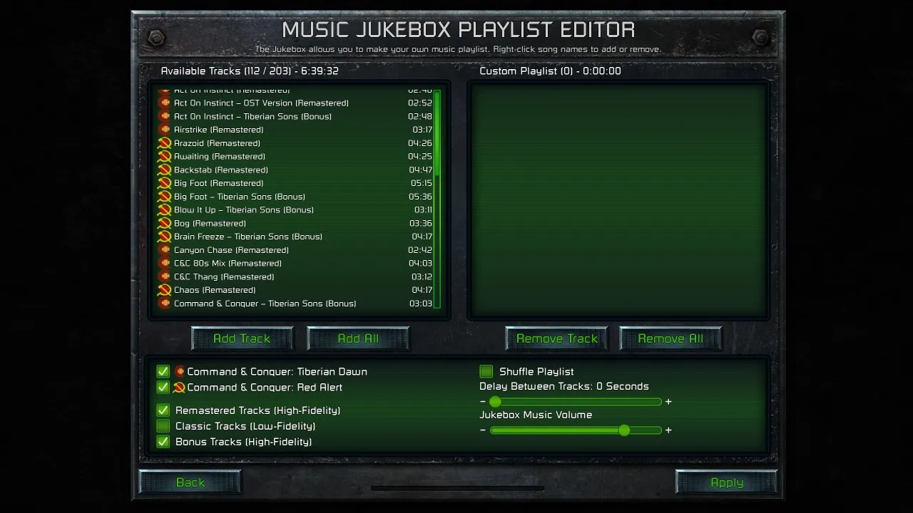 Command and Conquer Jukebox