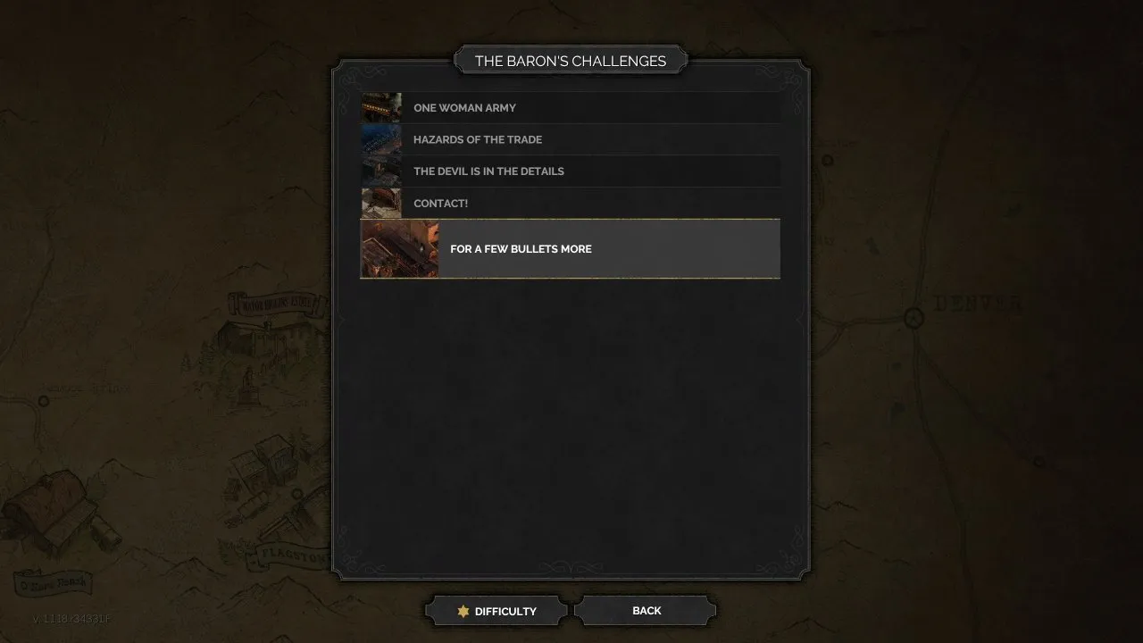 Desperados III baron challenges list