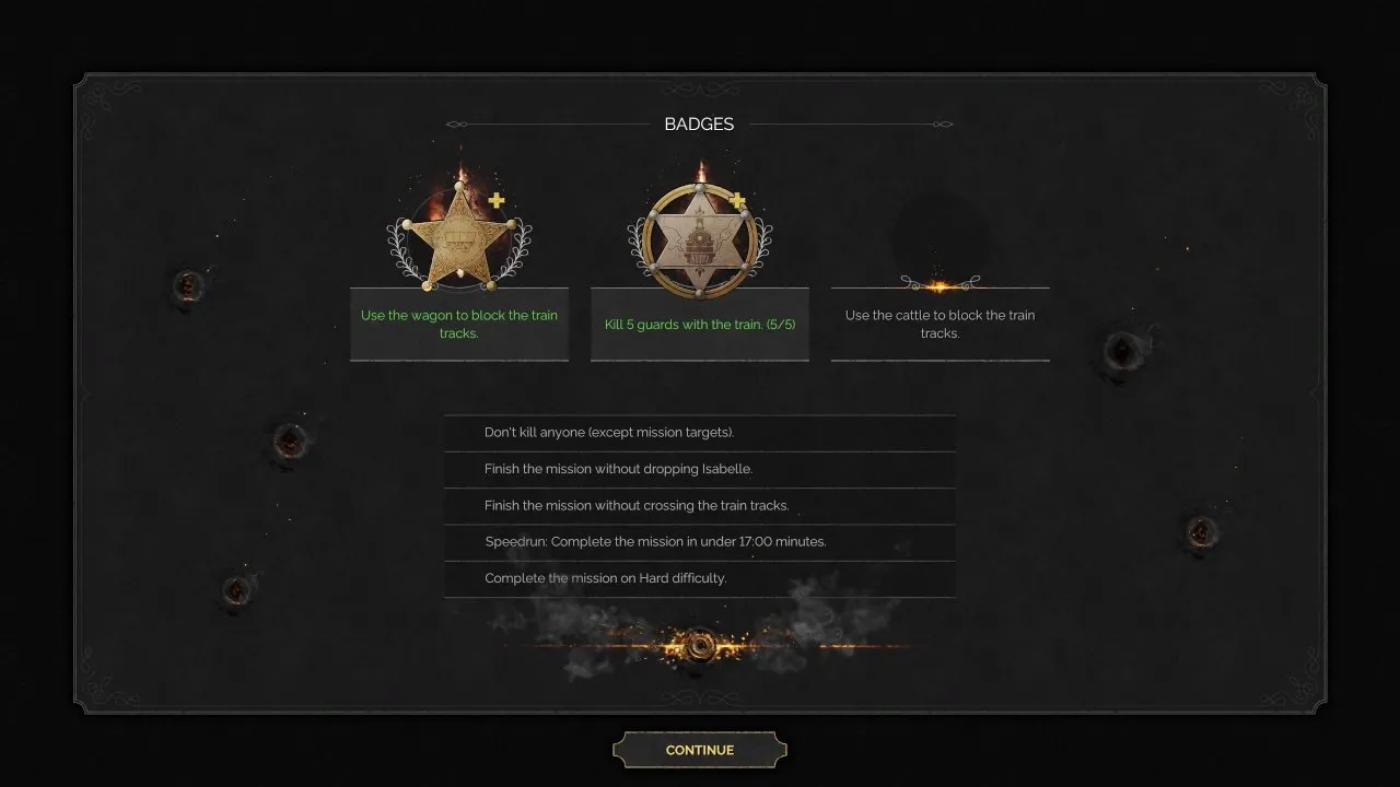 Desperados III badges