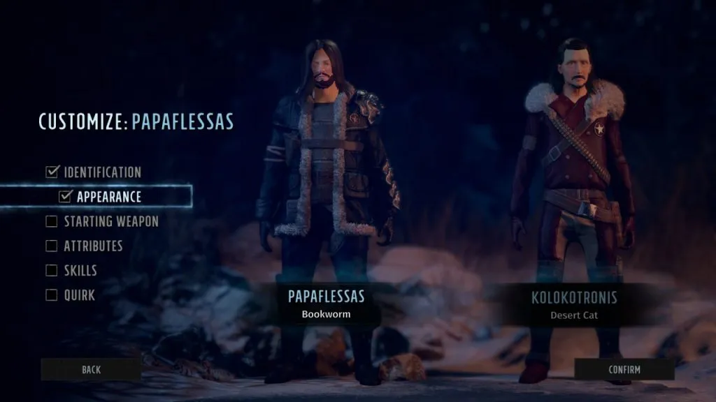 Wasteland 3 character creation Papaflessas