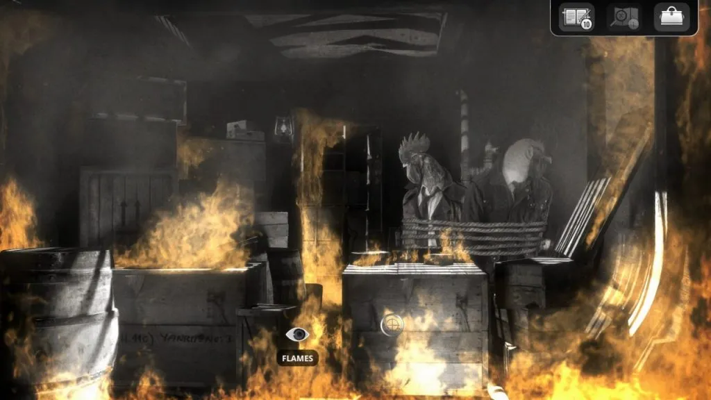 Chicken Police Flames