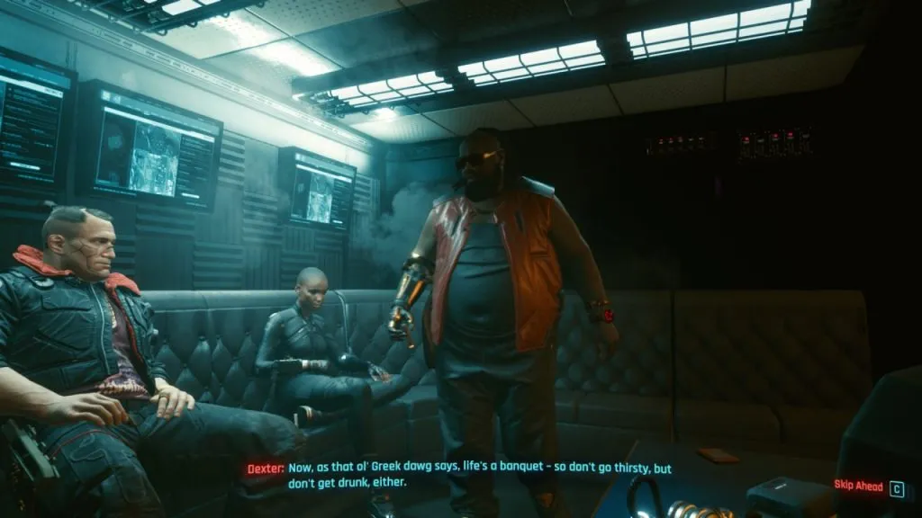 Cyberpunk 2077 Aristotle quote