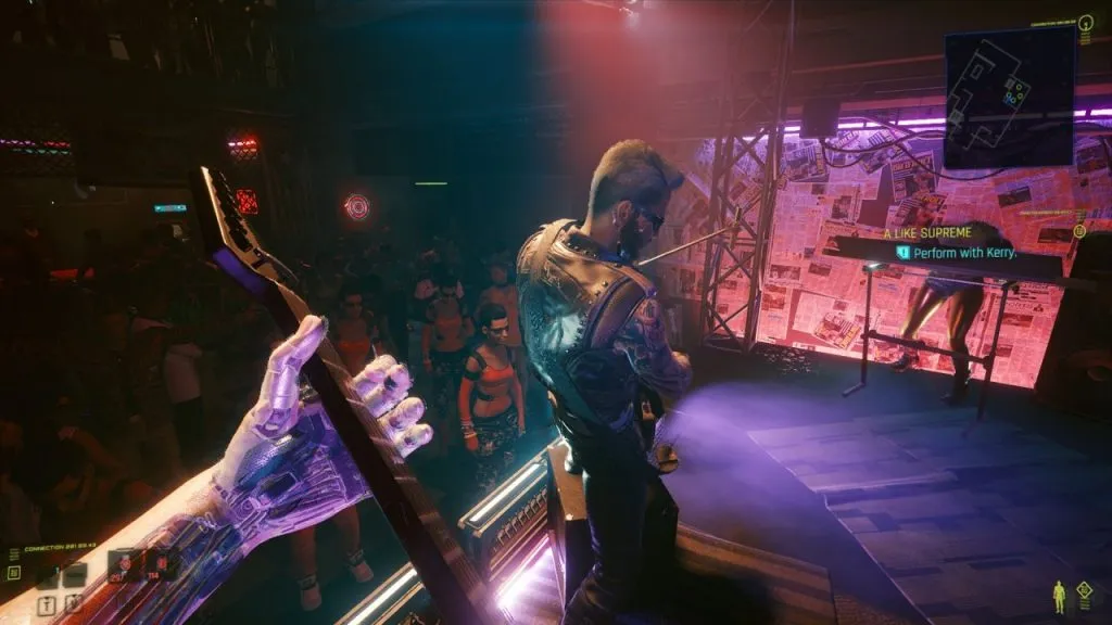 Johnny Silverhand performing with Samurai