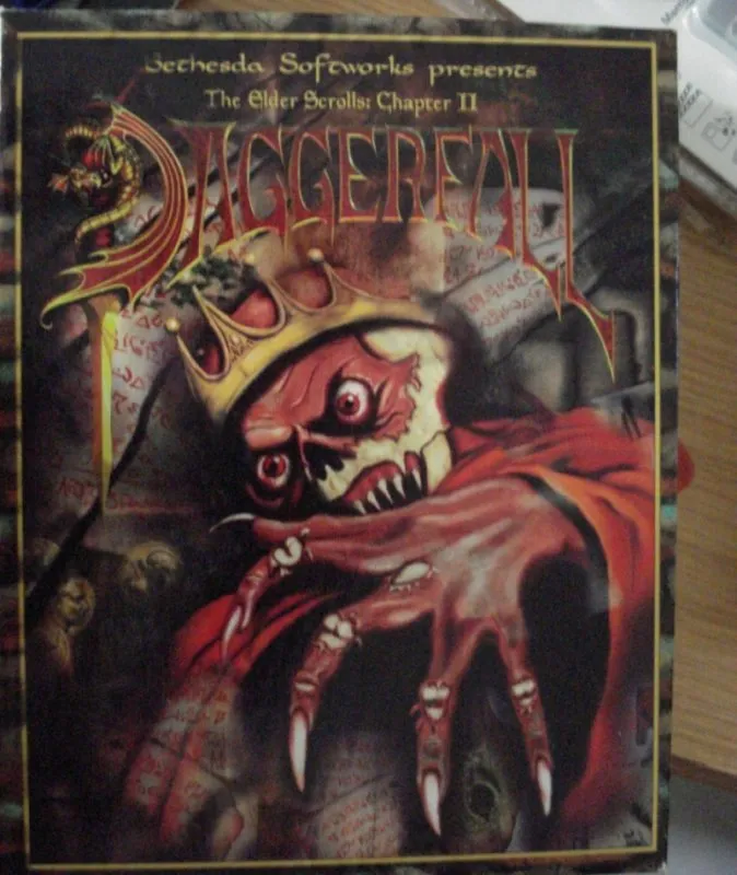 Elder Scrolls II Daggerfall UK Version Box Art
