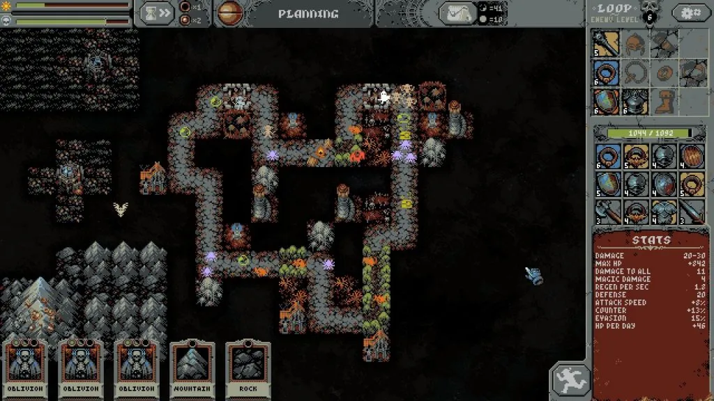 Loop Hero main game placement