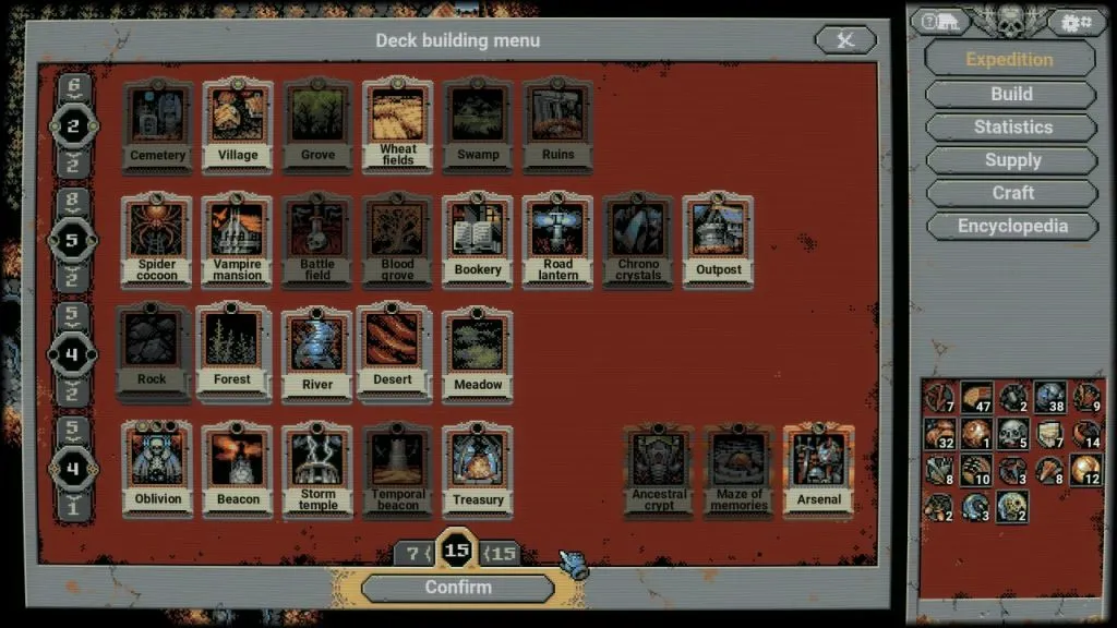 Loop Hero Deck Building