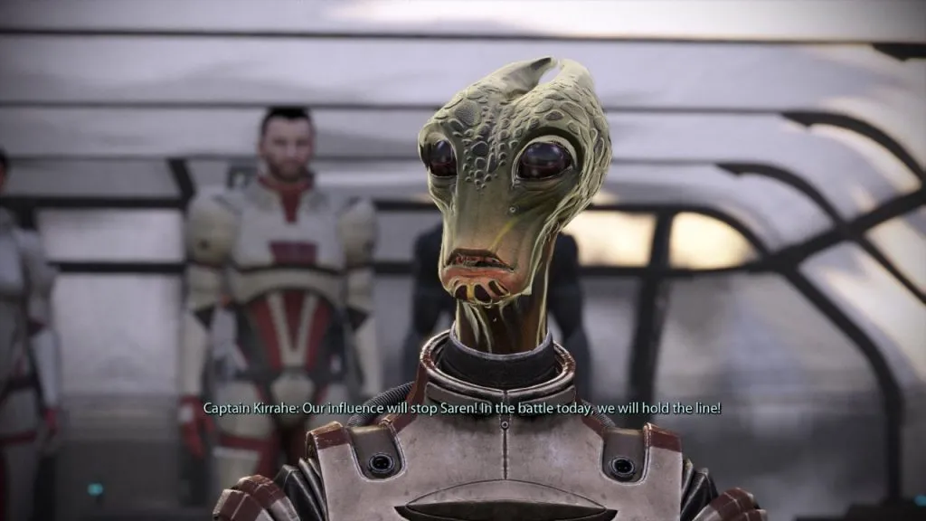 Captain Kirrahe's Hold the Line speech on Virmire