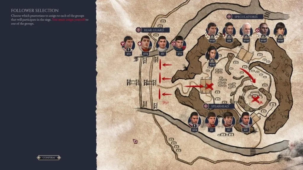 Siege planning in Expeditions: Rome