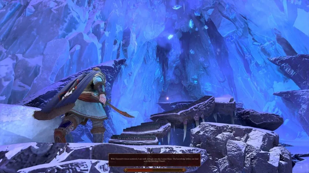 Warhammer 3 Total War - Yuri is ascending to the Citadel.