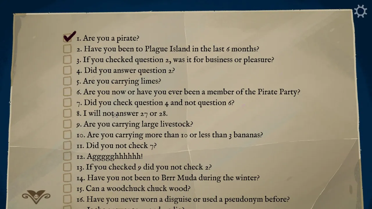 Return to Monkey Island - A sample of a logic puzzle