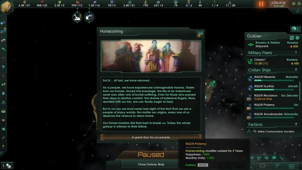 First Contact Homecoming event