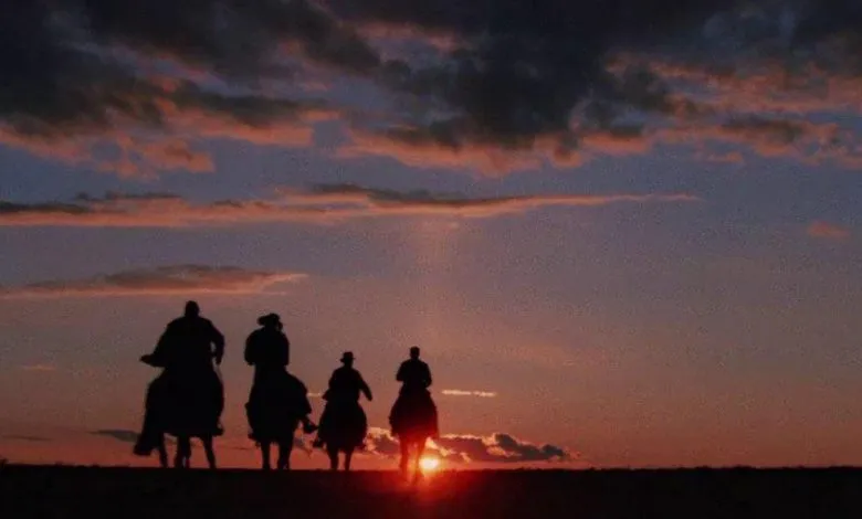 Riding into the sunset at the end of The Last Crusade