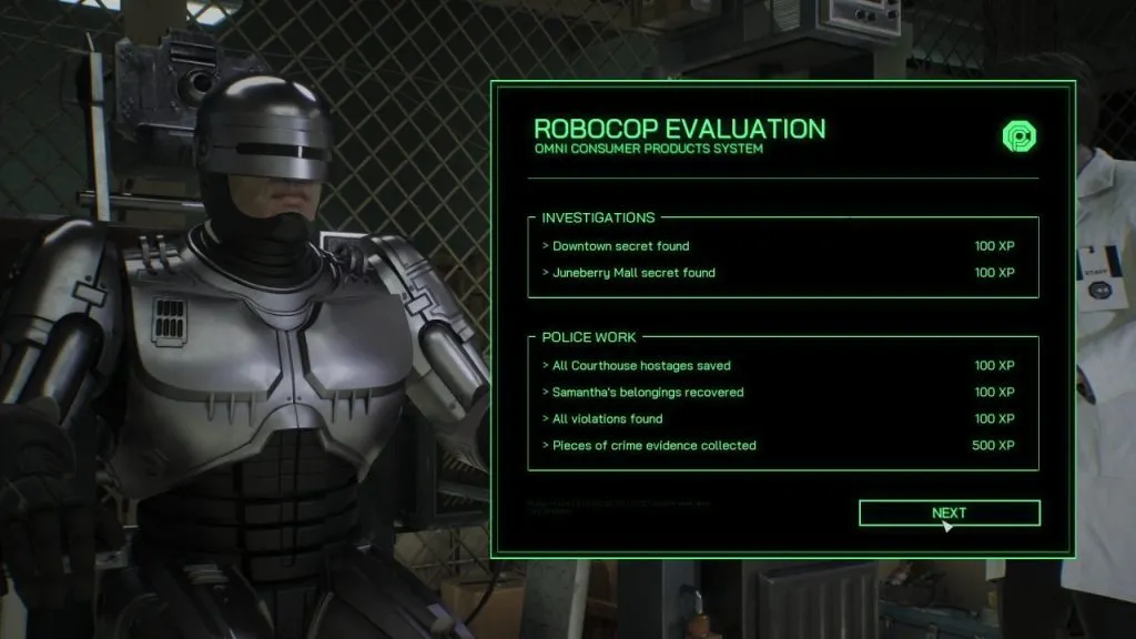 Rogue CIty end of mission evaluation