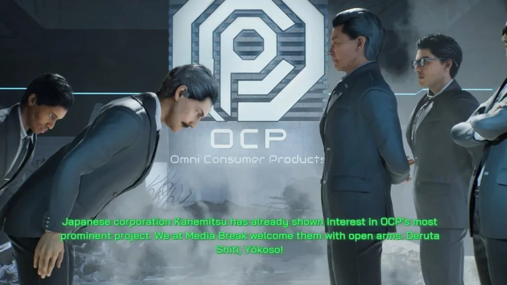 Rogue City Ending Slide OCP Kanemitsu