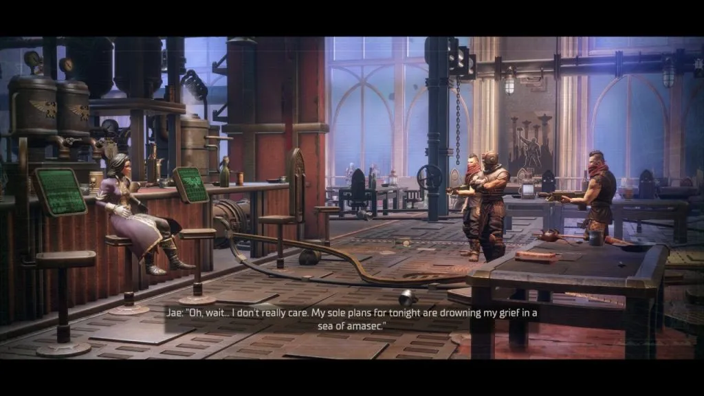 Rogue Trader in-game cutscene