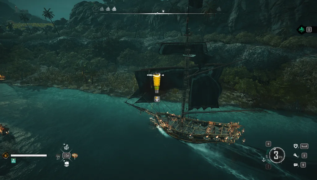 Skull and Bones resource gathering