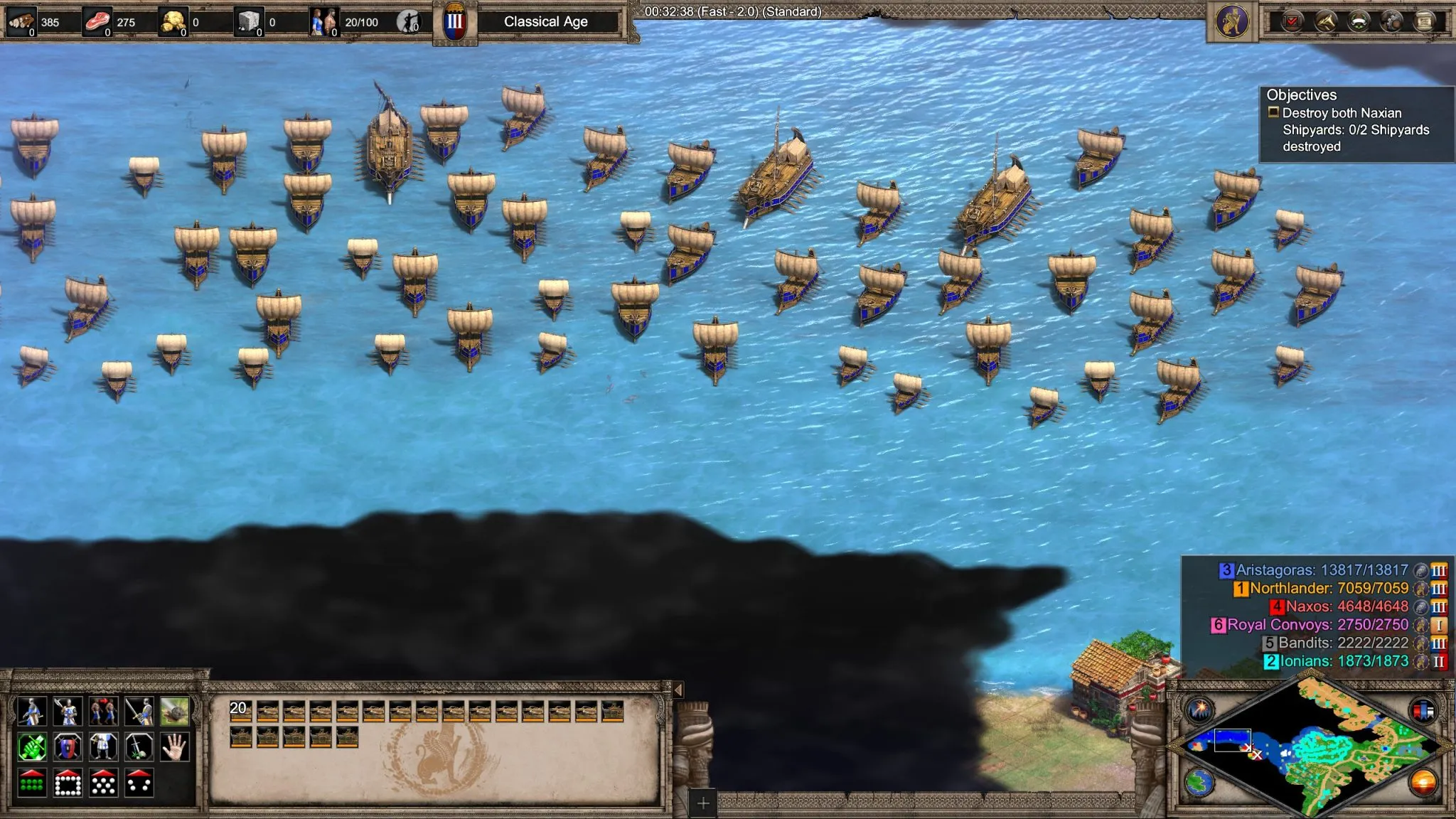 Chronicles: Battle for Greece - An image showing a sample of different ships.