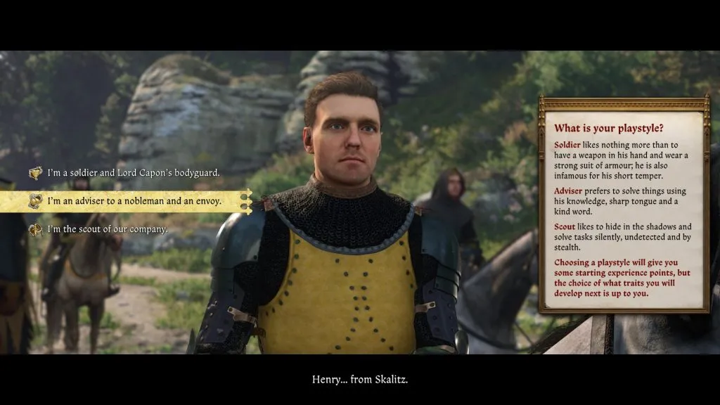 Henry's playstyle options in Kingdom Come Deliverance 2