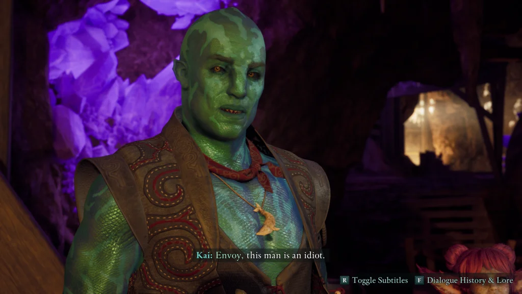 Kai dialogue in Avowed