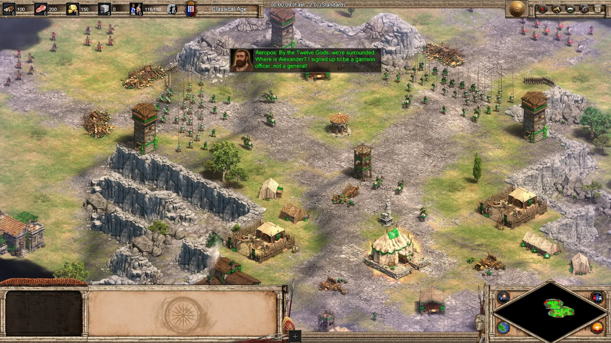 Age of Empires 2: Definitive Edition - Chronicles: Alexander the Great - The images shows one hill at the Battle of Thebes.